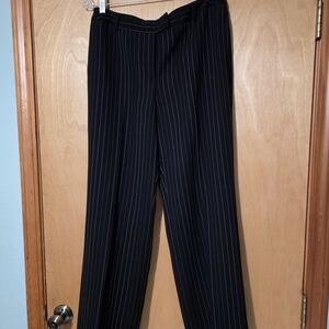 Elegant Navy Pinstripe Dress Pants